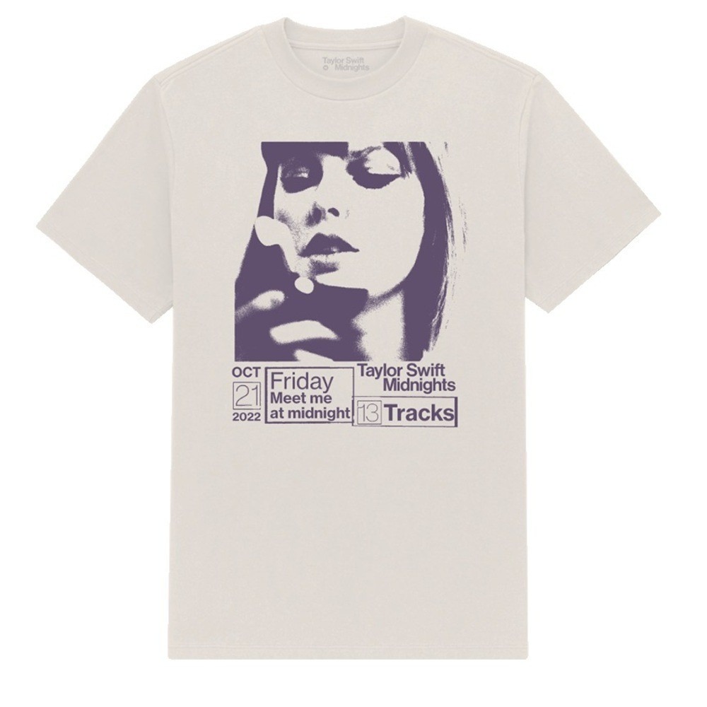 Taylor Swift Midnights Album Release Short Sleeve Graphic T-Shirt - XL